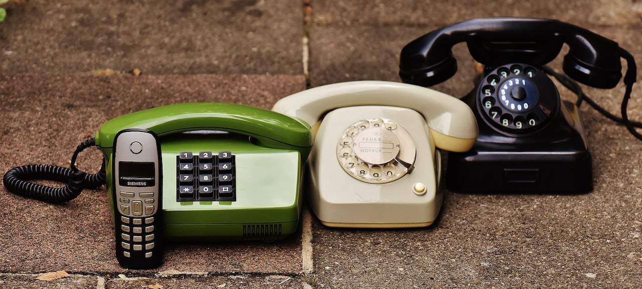 Group of Old Phones