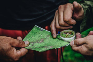 Guide with a Map