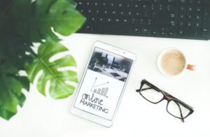 Phone and glasses on a table