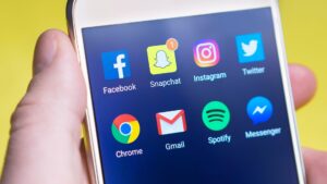Phone With Social Media Apps