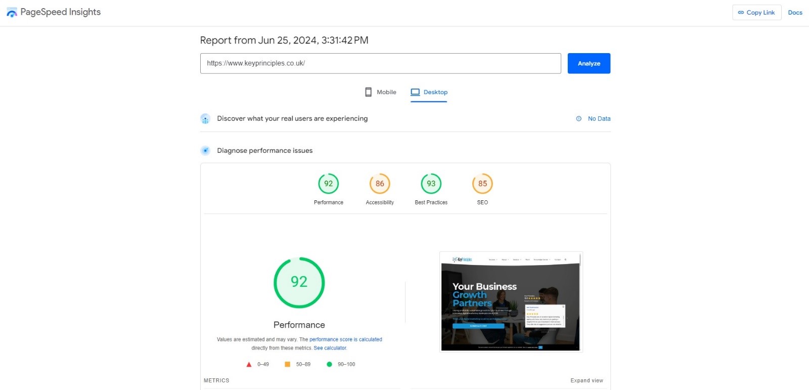 Page Speed Insights