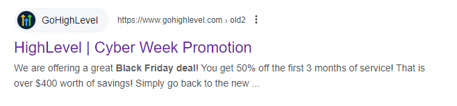 GoHighLevel Black Friday Deal