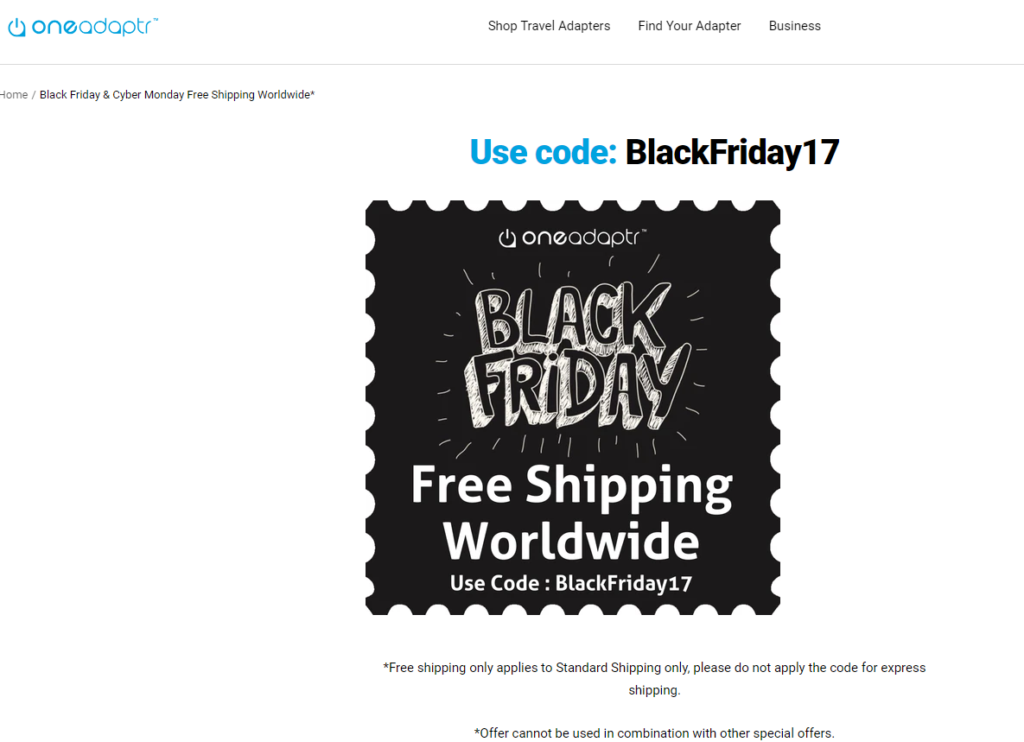 OneAdaptr Black Friday Deal