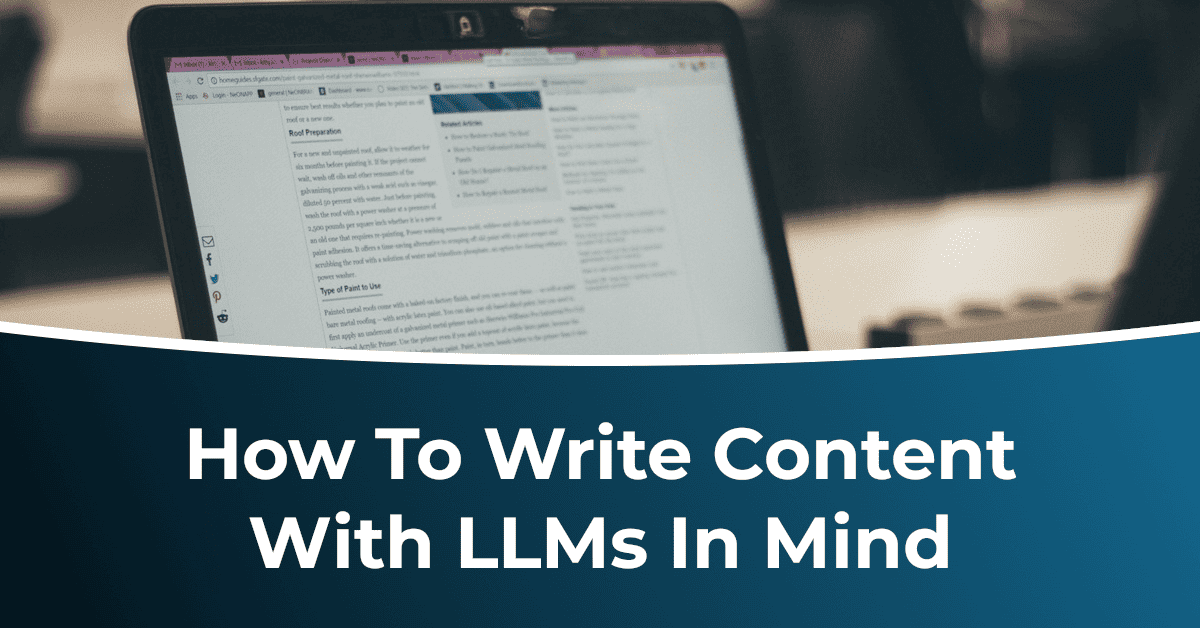 How To Write Content llms